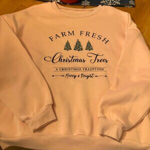 Baby Pink Fresh Christmas Trees Sweatshirt